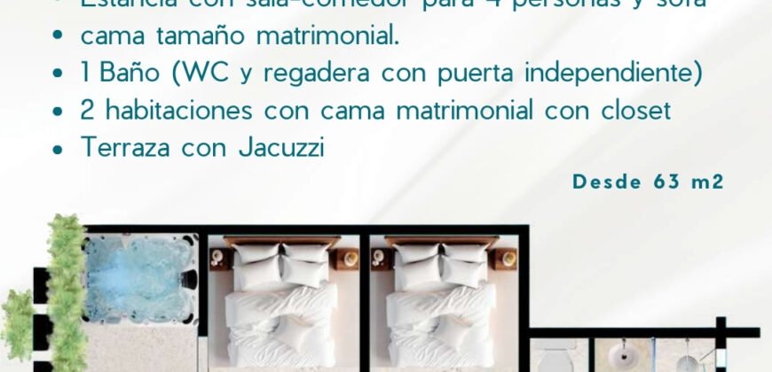 Departamento IKTAL, Tulum Región 8 Quintana Roo