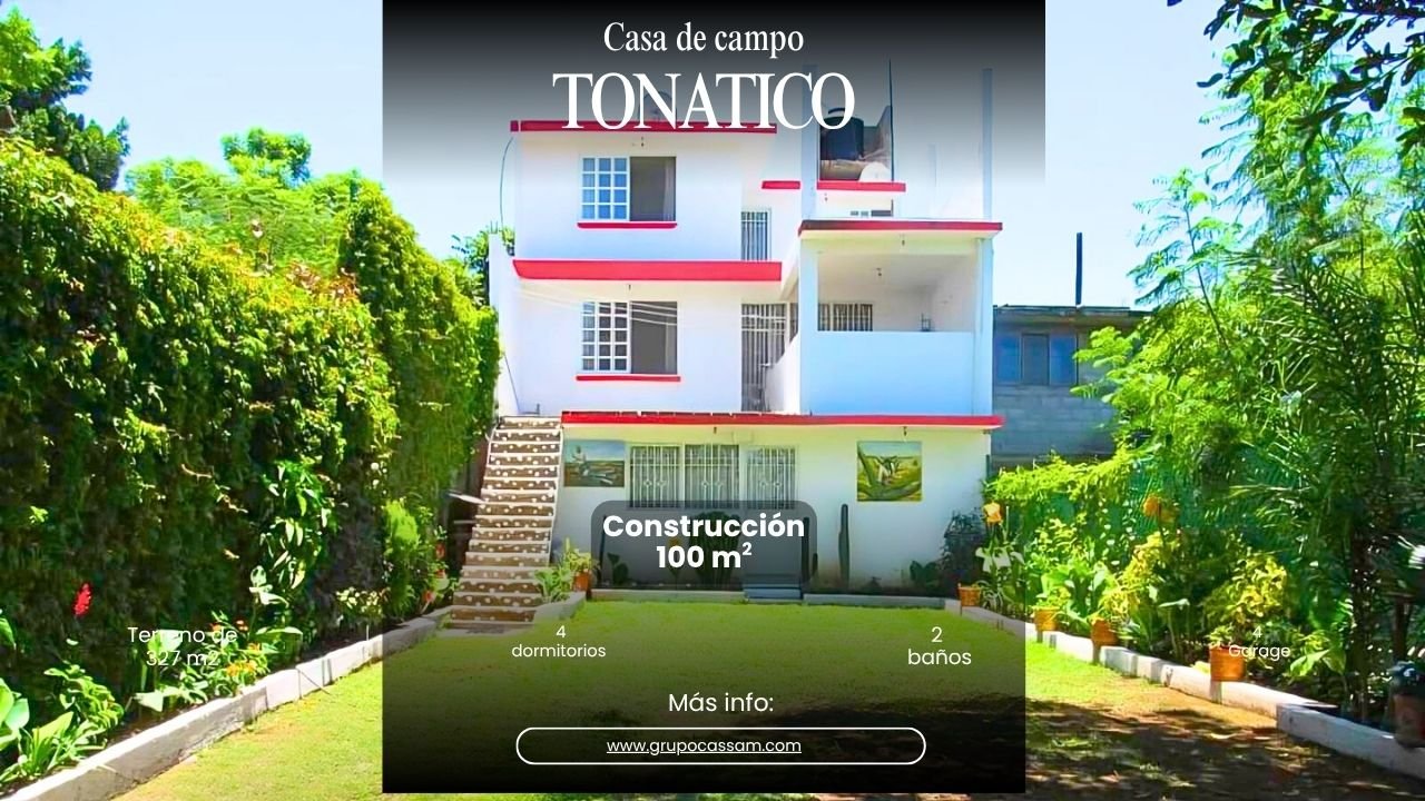 CASA EN VENTA EN TONATICO, ESTADO DE MEXICO