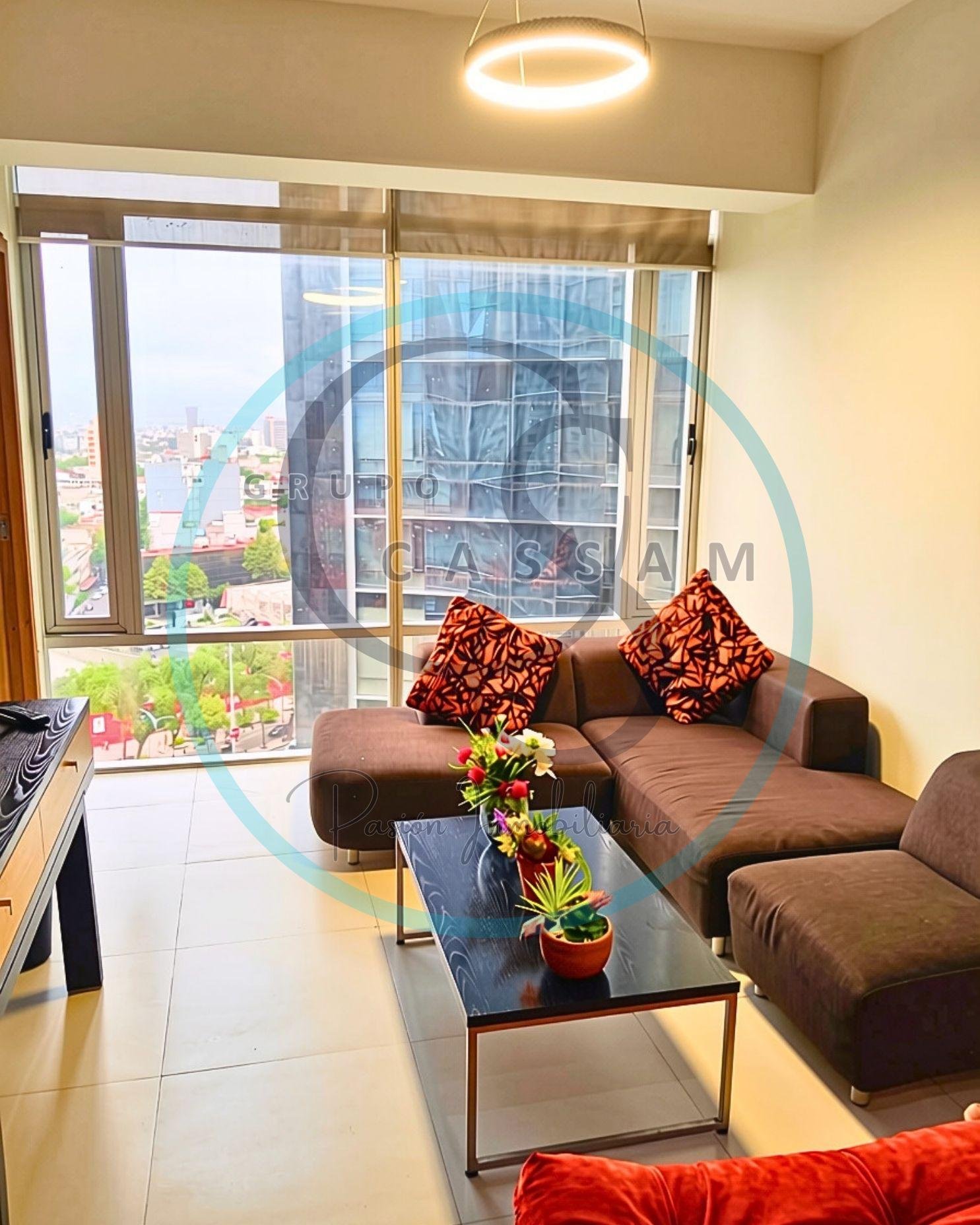 DEPARTAMENTO EN RENTA AMUEBLADO EN PASEO DE LA REFORMA